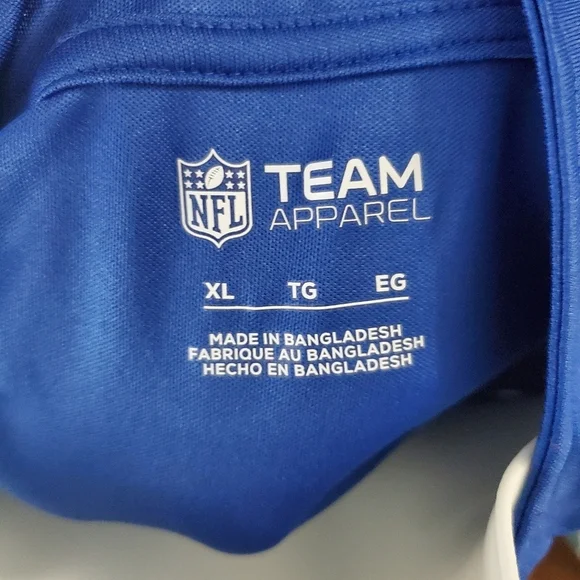New York Giant Quarter-Zip Men XL Football Team Apparel Pullover